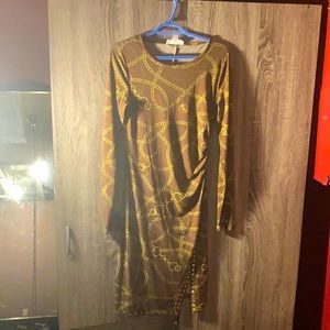 Dress with leg slit. Michael Kors